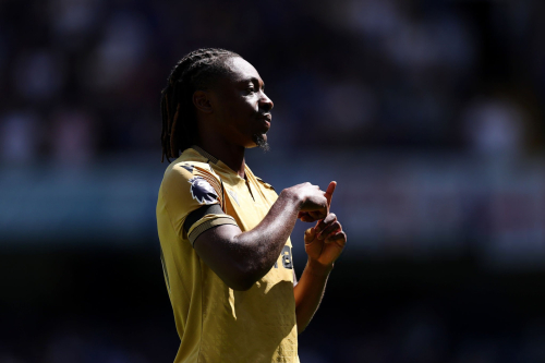 Opening weekend of 2025-26 | Season 35 of the English Premier League: Eberechi Eze celebrates before his free-kick goal was ruled out against Chelsea.