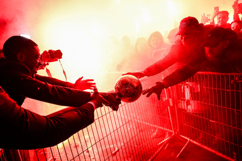 Ousmane Dembele | How Unique is His Ballon d'Or 2025 Win? | Ousmane Dembele let's a fan touch the Ballon d'Or award.